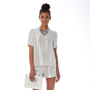 SOLD 🎊HP🎊 Kate Spade silver top